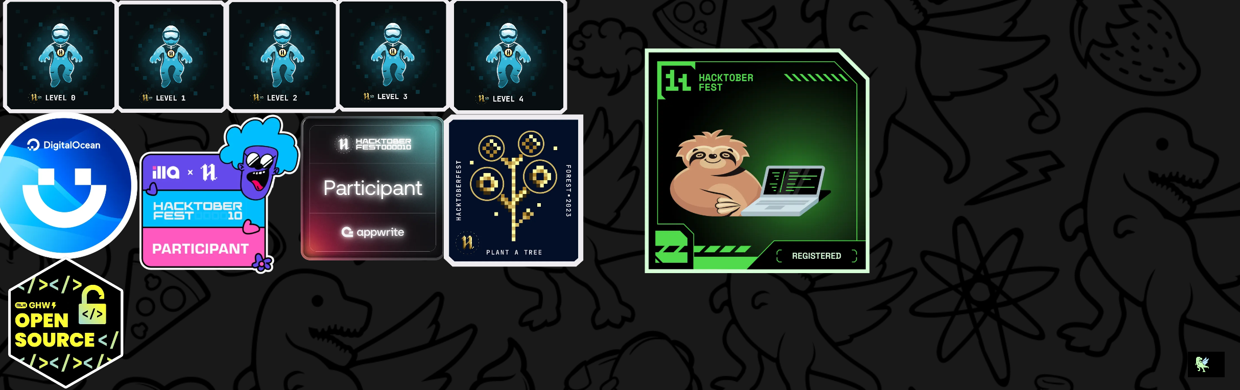 An image of @alok2002's Holopin badges, which is a link to view their full Holopin profile